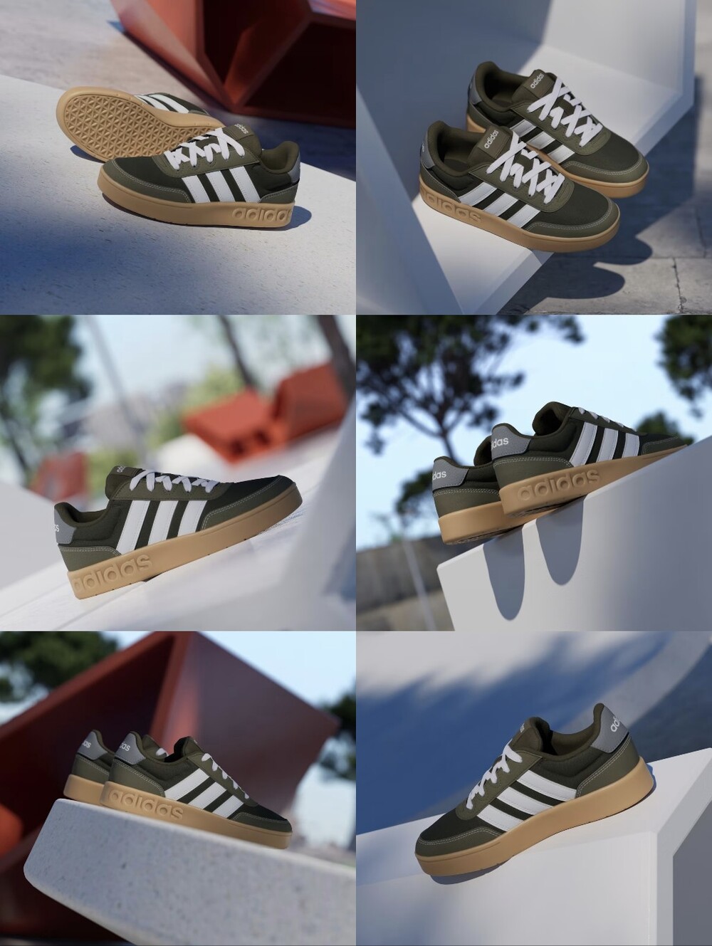 Adidas Breakbase J Shoes 5.5y 7.5w Jr9783 Night Cargo Green NIB
